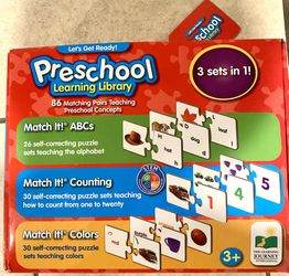 PRESCHOOL LEARNING LIBRARY CARDS