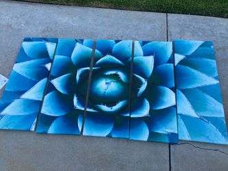 Large succulent wall hanging