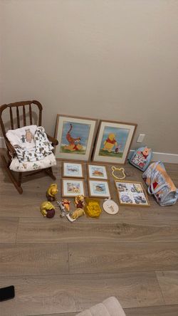 Vintage Winnie the Pooh BUNDLE nursery or decor for fans!