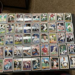 1991 Topps Baseball Card Lot of 647 Cards With Some Stars, HOFers, Rookies 