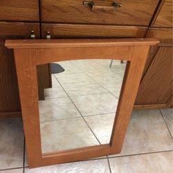  $25 Vanity Wood Mirror Made In Mexico