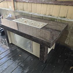 Outdoor Fireplace Table for backyard