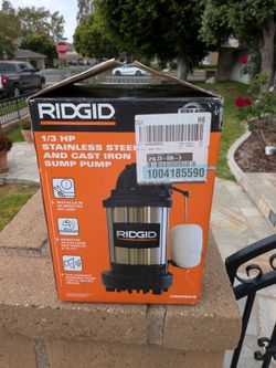Ridgid sump pump