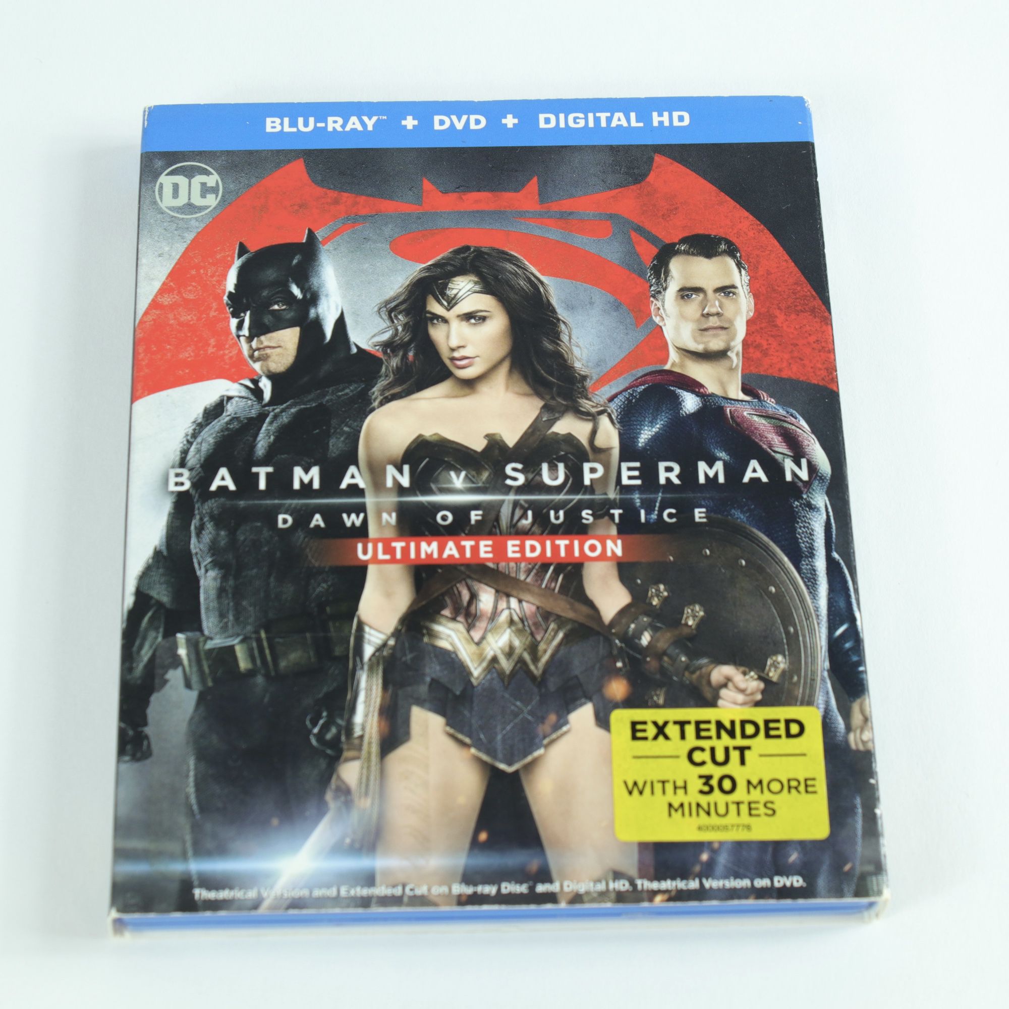 Batman v. Superman Dawn of Justice Ultimate Edition Blu-Ray + DVD Bundle