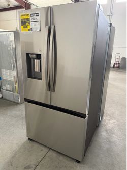 🔥 Samsung 26 cu. ft. Mega Capacity Counter Depth 3- Door French Door Refrigerator with Four Types of Ice in Stainless Steel BRAND NEW OPEN BOX