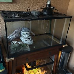 fish/turtle tank with all supplies