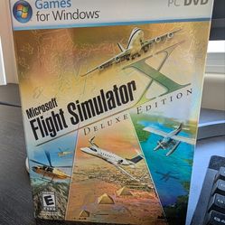 Microsoft flight simulator X deluxe edition
