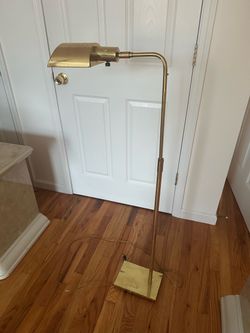 Brass Adjustable Floor Reading Lamp