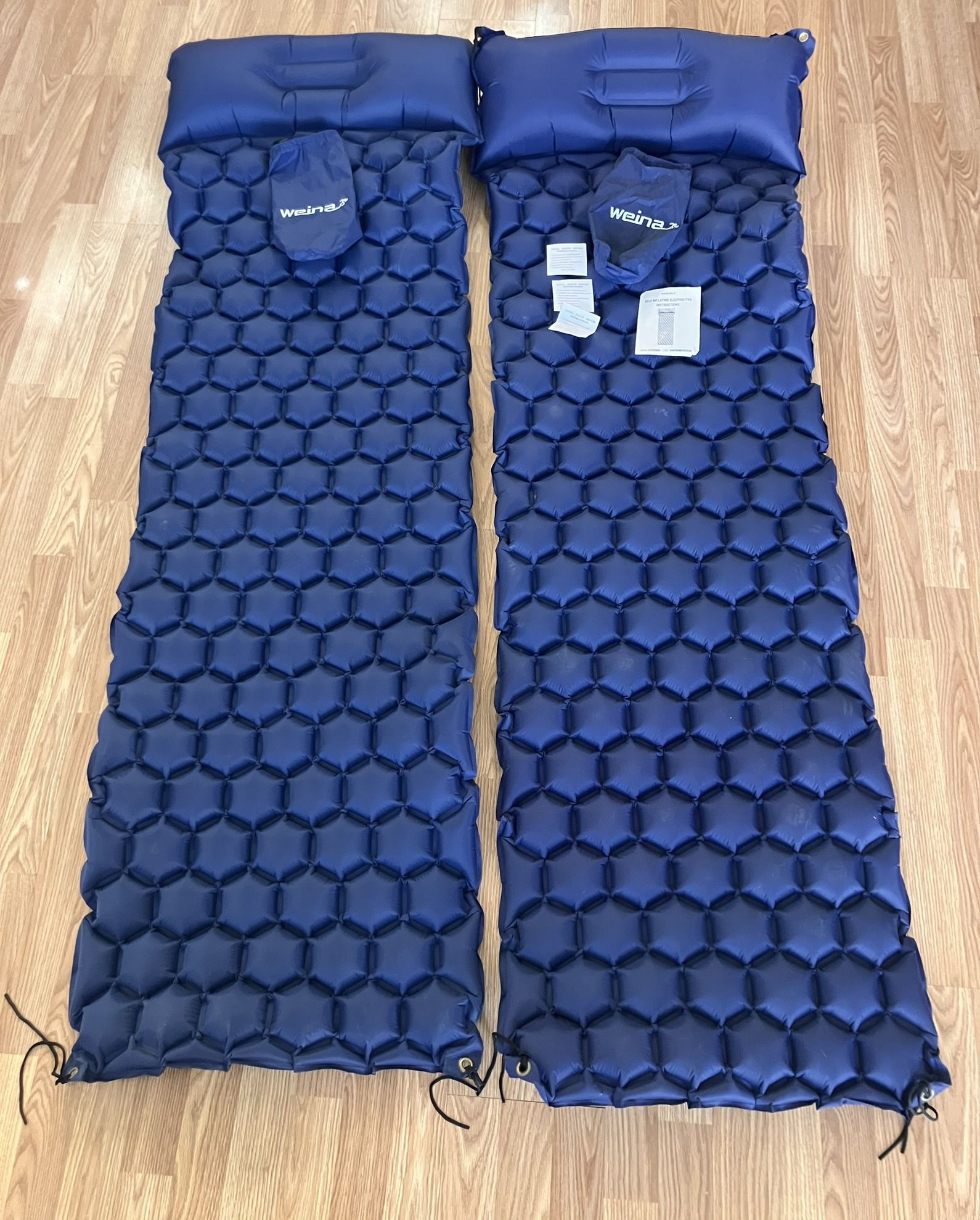 2 Ultralight Self Inflatable Sleeping Mats for Backpacking, Hiking, Traveling, Tent Gear