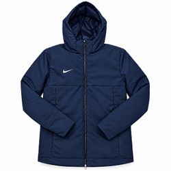 Nike 550 Duck Down Parka Football Full Zip Jacket Navy Blue DJ6526-419 Men Sz XL