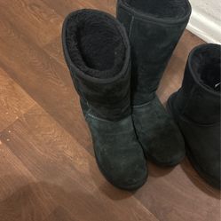 black tall uggs