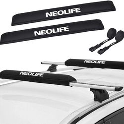 SUV Car Roof (NOT) Rack PADS With Two 15ft Tie Downs For Surfboard Snowboard
