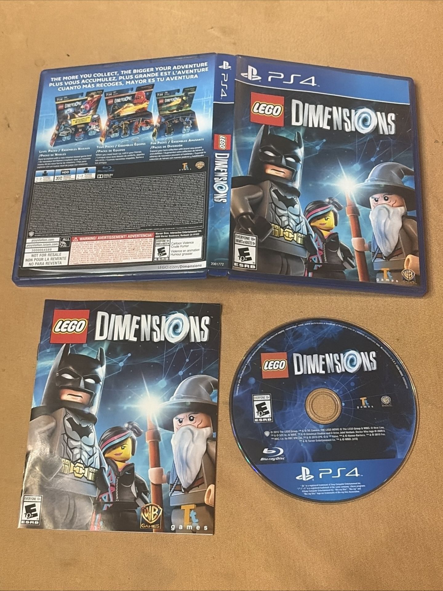 LEGO Dimensions (Sony PlayStation 4, 2016) CIB Complete PS4 Game Only