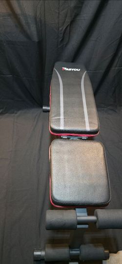 Pasyou Adjustable Weight Bench, Foldable, Incline Decline Flat, Bench Press