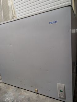 White Haier Deep Freezer