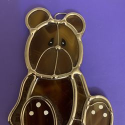 Stained Glass Bear Ornament
