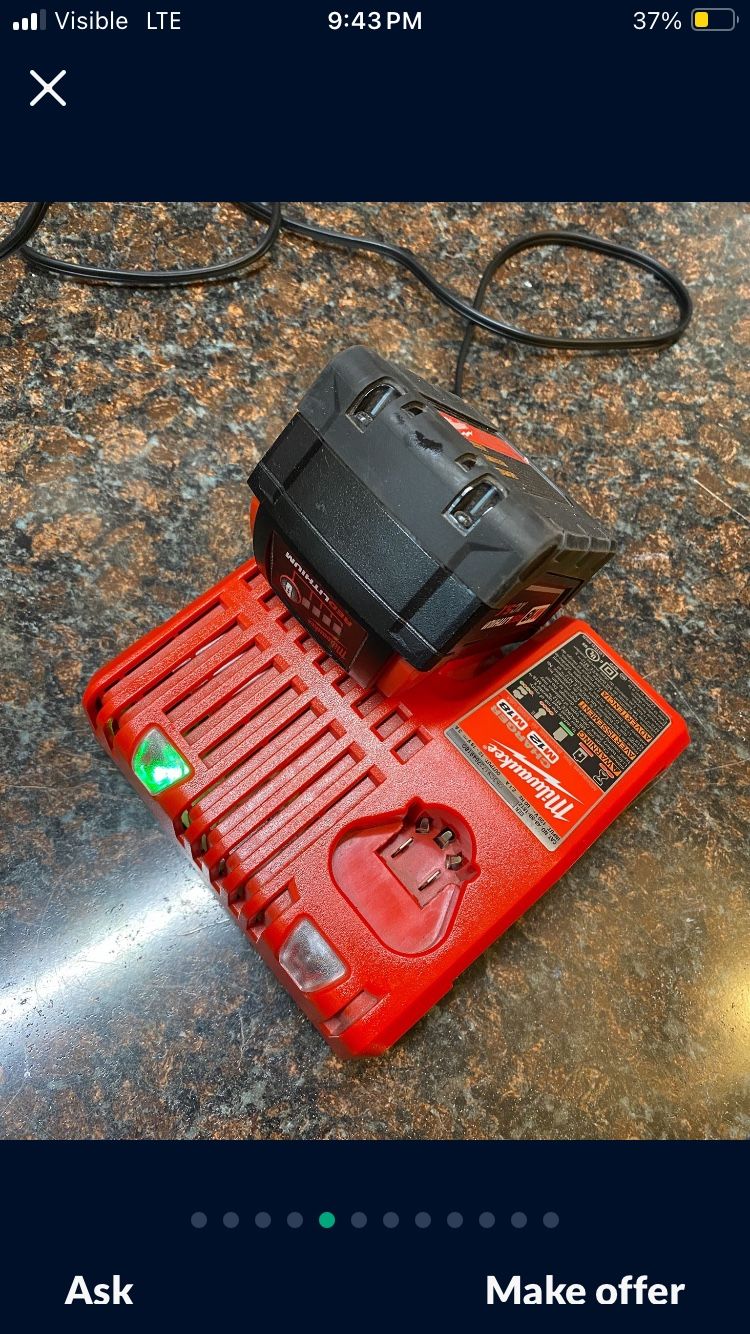 Sawzall Battery And Charger Milwaukee
