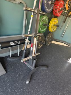 Fitness reality weight tree with Olympic bar holders