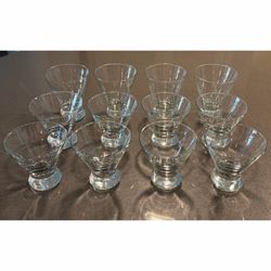 (Set of 12) Clear Glass Dessert Cups / Mini Cocktail Glasses