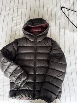 100% Authentic Prada Milano Hooded Down Puffer Jacket – Size 50