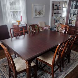 Dining room table and chairs