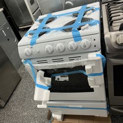 Summit White 24” Electric Range Stove Compact Size