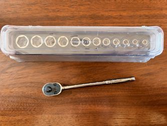 Snap on socket set (5-15mm) brand new with ratchet