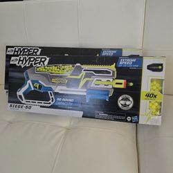 2 Sets - Brand NEW Nerf Hyper Seige - 50 Gun And Balls