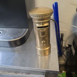 Vintage Solid Brass Piggy Bank