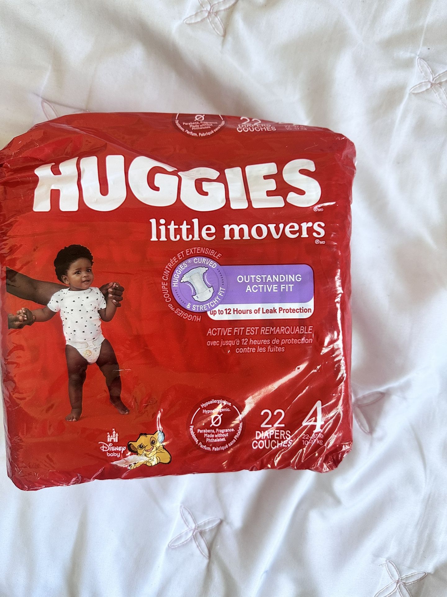 Huggies Little Movers Diapers- Size 4- 22 Ct