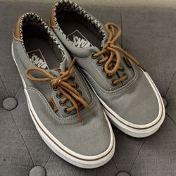 Vans; Off The Wall; Low Tops; Unisex Shoes; Gray/ Brown