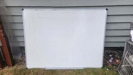 48" x 36" Large Whiteboard with Aluminum Frame