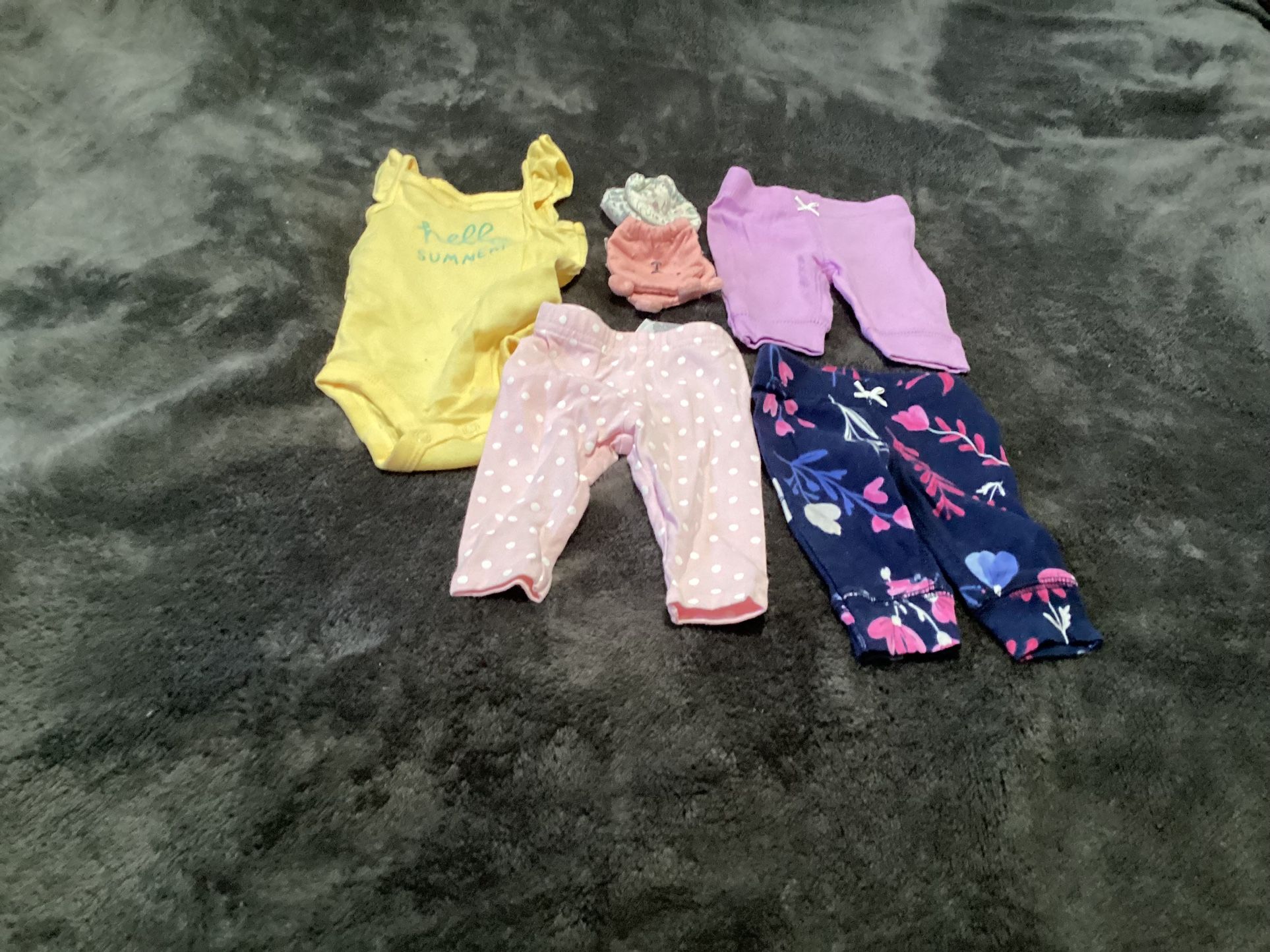 Newborn Baby Girl Clothes 6 Pieces