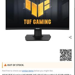 ASUS 24" Curved Gaming Monitor