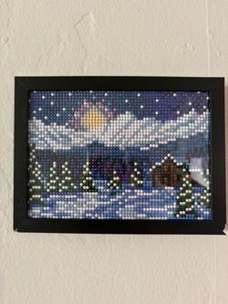 Framed Diamond Painting Winter Scene