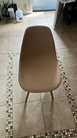 Bucket Seat; Beige Color Chair