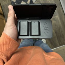 Sony Case Charger And Batteries 