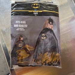 Batman Or Woman Mask And cape