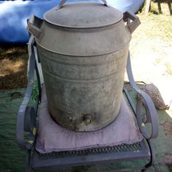 Vintage Galvanized Water Cooler 5 Gal