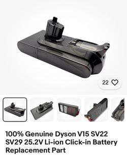 Dyson V15 SV22 SV29 25.2V Li-ion Battery