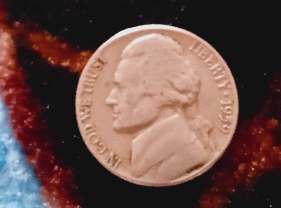 1959 D Over S Jefferson Nickel 