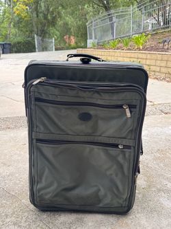 Large Olive Green Rolling Suitcase