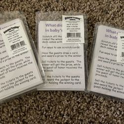 Baby Shower Scratch Card Game