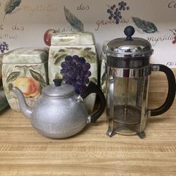 Bodum Glass French Press And Tea Kettle 