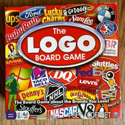 THE LOGO BOARD GAME -CHALLENGES YOUR KNOWLEDGE OF POPULAR BRANDS TO LOGOS!
