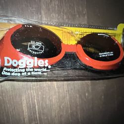 Doggles Goggles for Dogs - Red - Medium - New
