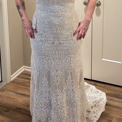 Liposa Boho Style Wedding Dress