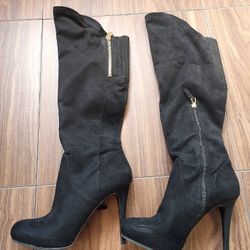 Guess Stiletto Suede Thigh High Boots