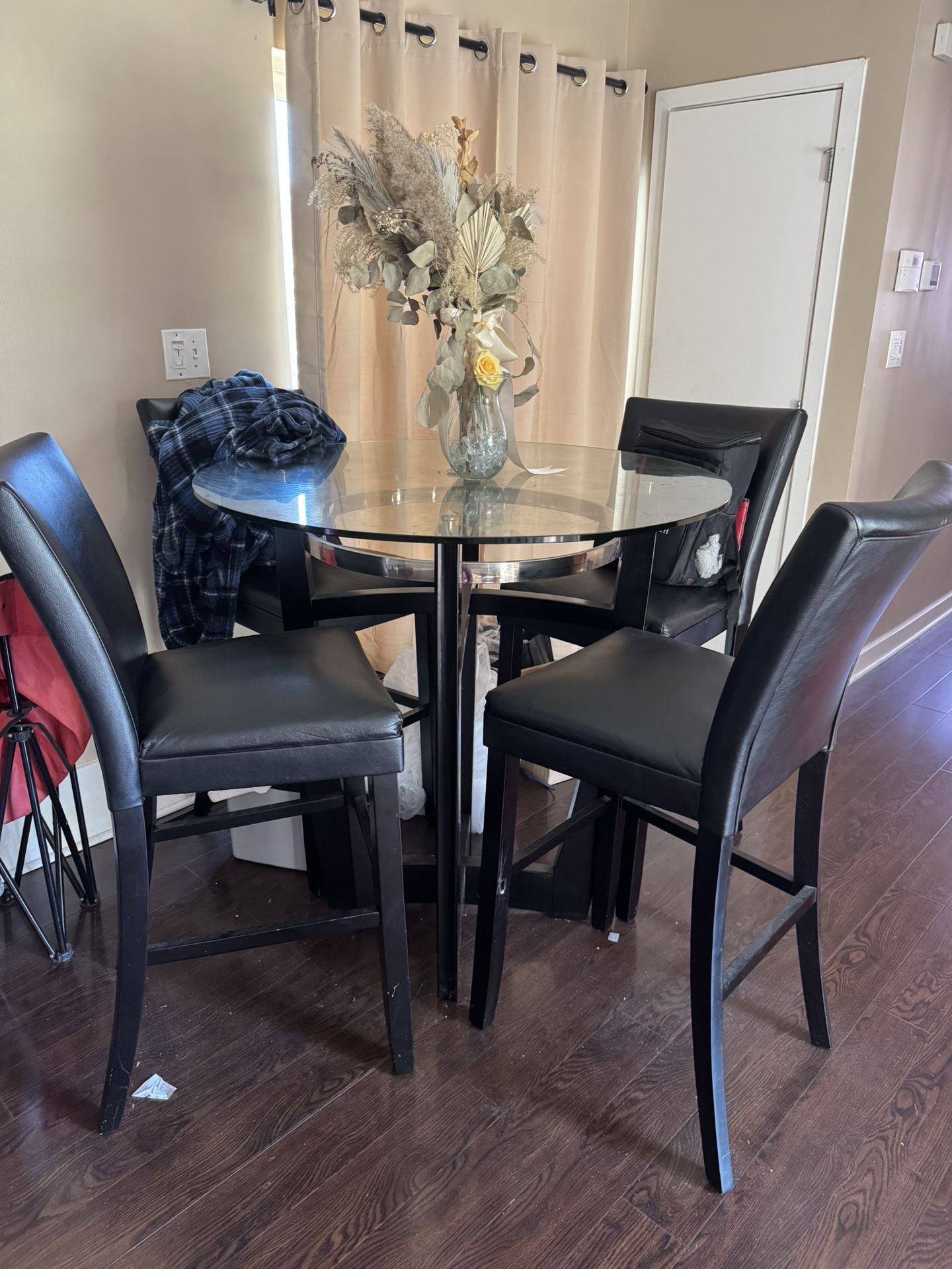 high top dining room table set 