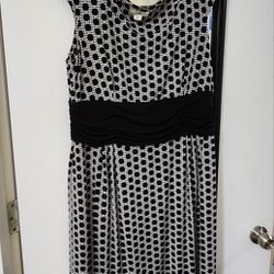 Womens Dress Black and White Size Large